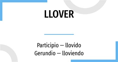 llover conjugation subjunctive